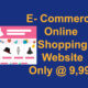 E- Commerce Online Shopping Website Only @ 9,999